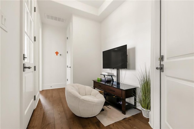 4231 Villaggio Ct, Bryan, TX 77802 - living room featuring wood finished floors and baseboards