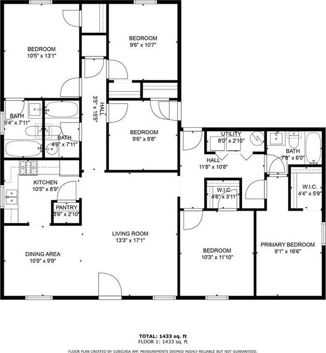 1008 Cedar Run, College Station, TX 77840 - floor plan / room layout