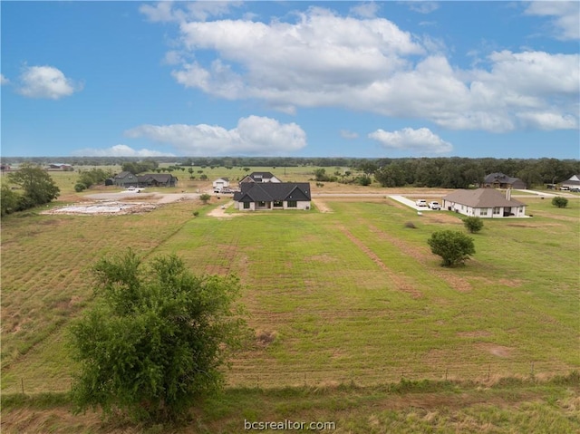 drone / aerial view featuring a rural view