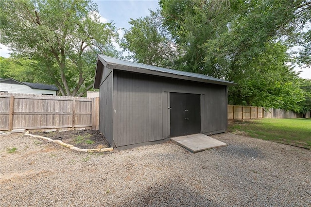 750 Garden Acres Blvd, Bryan, TX 77802 - view of shed featuring a fenced backyard