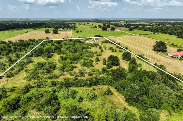 9159 Fm 1362 N, Caldwell, TX 77836 - aerial view of sparsely populated area with property boundaries highlighted