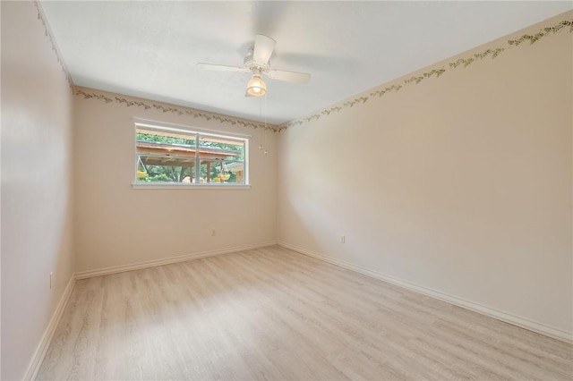 1905 Nueces Dr, College Station, TX 77840 - empty room featuring wood finished floors and a ceiling fan