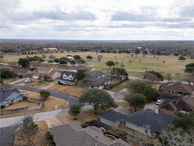 bird's eye view featuring a residential view