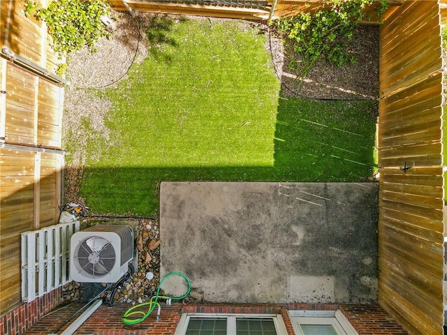 view of yard with ac unit