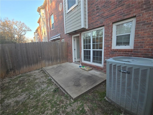 view of patio / terrace with cooling unit