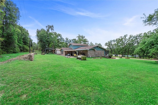 87 Tonkawa Dr, Normangee, TX 77871 - view of green lawn