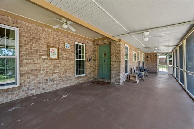 87 Tonkawa Dr, Normangee, TX 77871 - view of patio / terrace featuring ceiling fan