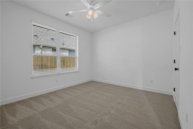 3576 Chantilly Path, Bryan, TX 77808 - unfurnished room featuring ceiling fan, light colored carpet, and a smoke detector