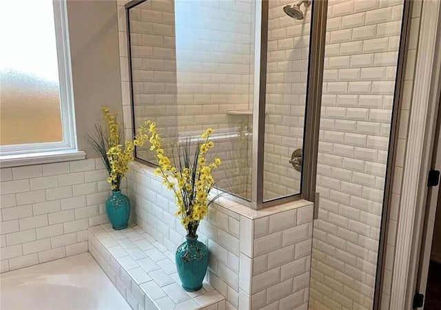 2130 Mountain Wind Loop, Bryan, TX 77807 - bathroom featuring a shower stall and a garden tub