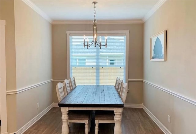 2130 Mountain Wind Loop, Bryan, TX 77807 - dining space featuring a chandelier, wood finished floors, and crown molding