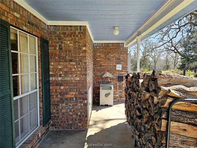 view of patio featuring covered porch