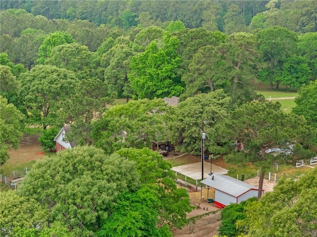 2092 Fm 1486th Rd, Anderson, TX 77830 - birds eye view of property featuring a wooded view