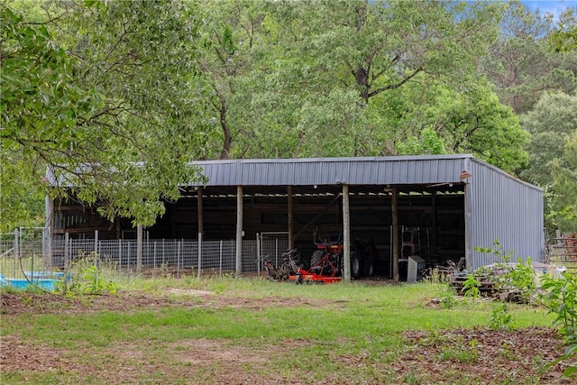 2092 Fm 1486th Rd, Anderson, TX 77830 - view of pole building with fence