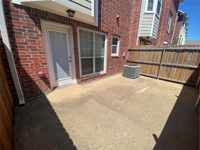 view of patio / terrace with central AC