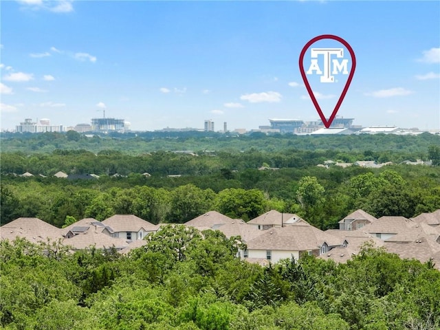 5745 Cerrillos Dr, Bryan, TX 77807 - bird's eye view of a forest