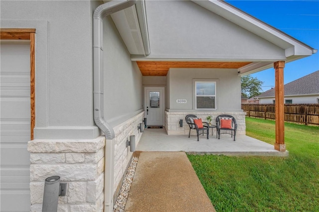 view of patio / terrace featuring a porch