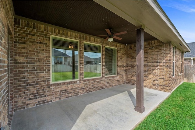 3008 Alpha Ct, Bryan, TX 77808 - view of patio with a ceiling fan