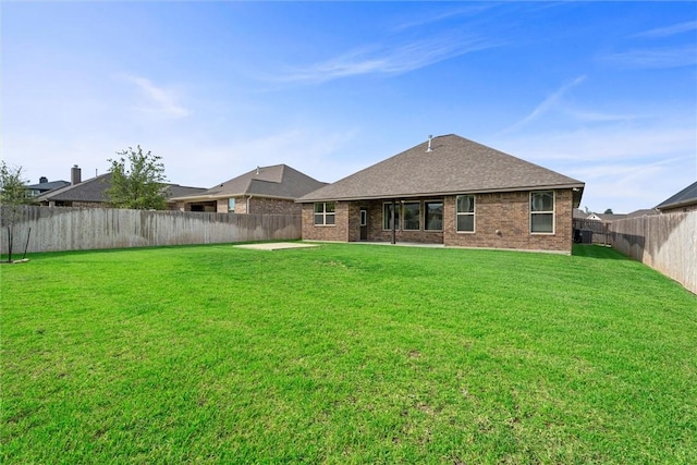 3008 Alpha Ct, Bryan, TX 77808 - rear view of house featuring brick siding and roof with shingles