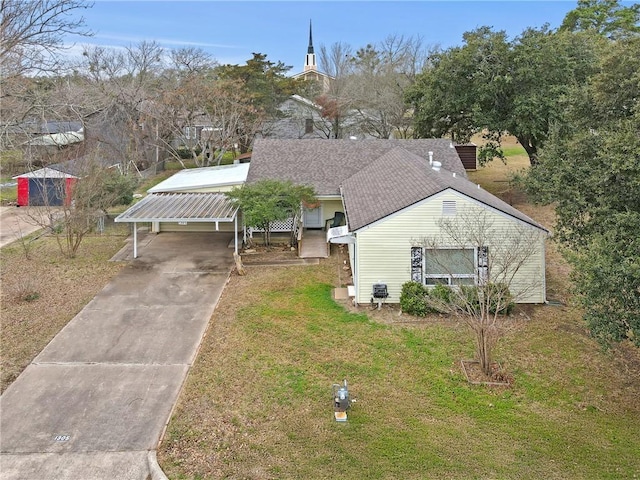 birds eye view of property