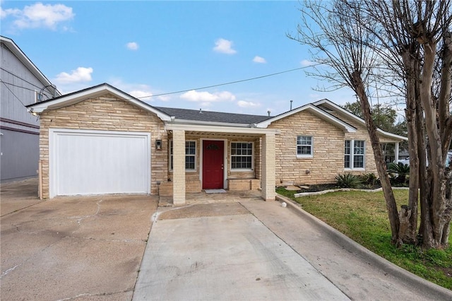 view of front of home featuring a garage