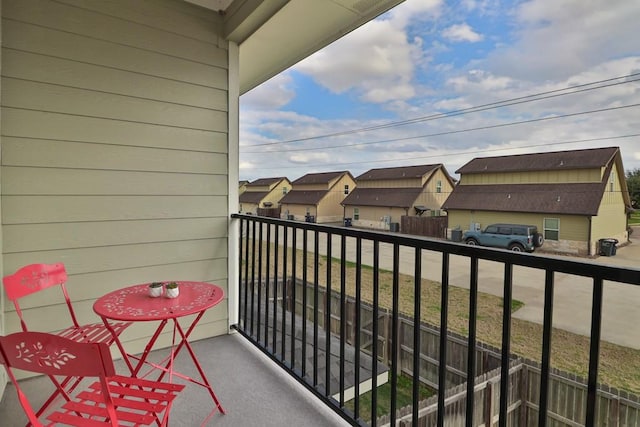 view of balcony