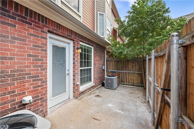 view of patio / terrace featuring cooling unit