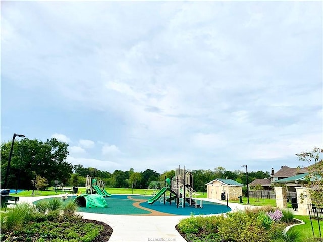 view of jungle gym