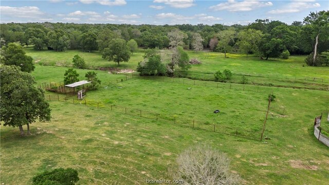 view of yard featuring a rural view