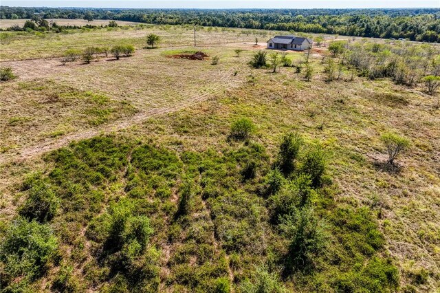 bird's eye view with a rural view