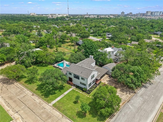 301 Hensel Ave, Bryan, TX 77801 - bird's eye view of a tree filled landscape