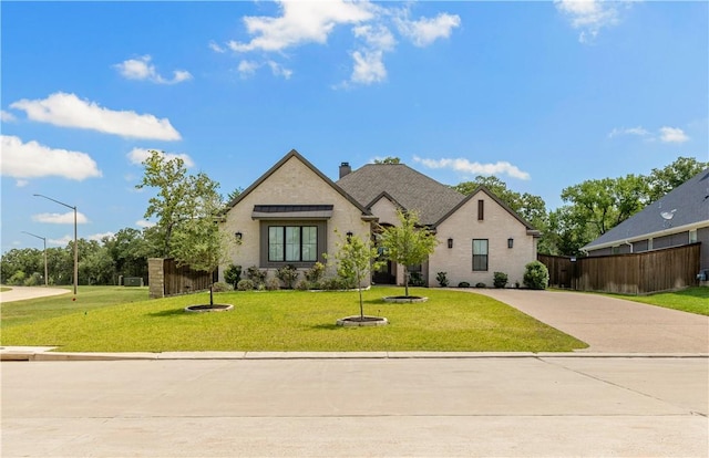 1701 Kerr Valley Ln, College Station, TX 77845 - french provincial home featuring a chimney and concrete driveway