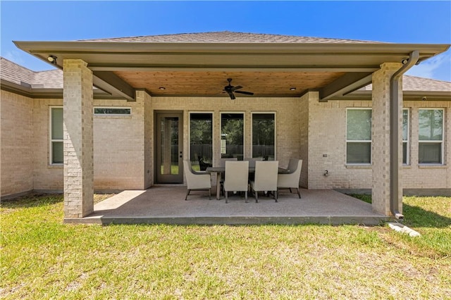 1701 Kerr Valley Ln, College Station, TX 77845 - view of patio featuring ceiling fan