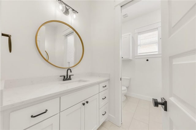 1701 Kerr Valley Ln, College Station, TX 77845 - bathroom with vanity and tile patterned floors