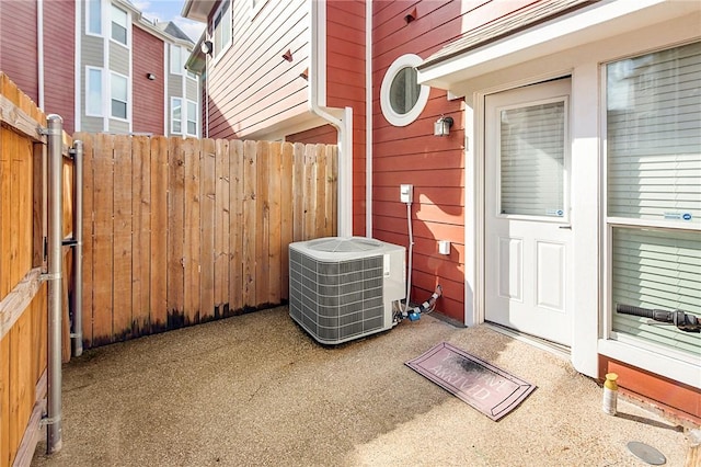 view of patio / terrace featuring cooling unit