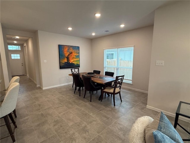 view of dining room