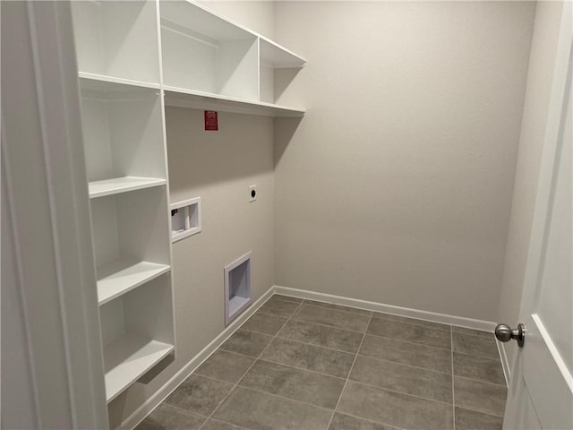 washroom featuring hookup for an electric dryer