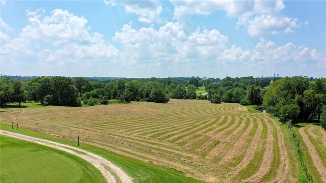 drone / aerial view featuring a rural view