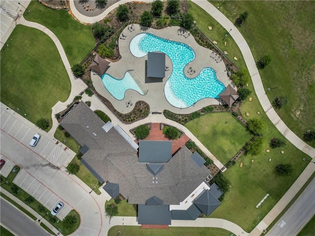 4209 Harding Ct, Bryan, TX 77802 - bird's eye view of a pool area