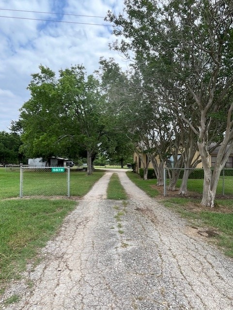 view of street featuring driveway