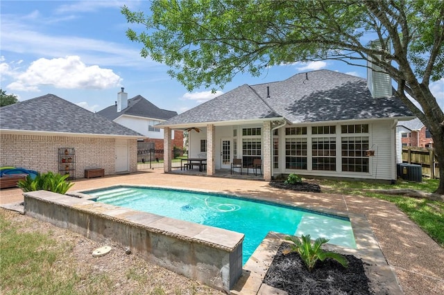 4719 Hunington Dr, Bryan, TX 77802 - swimming pool featuring a patio