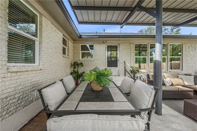 view of patio / terrace with outdoor lounge area