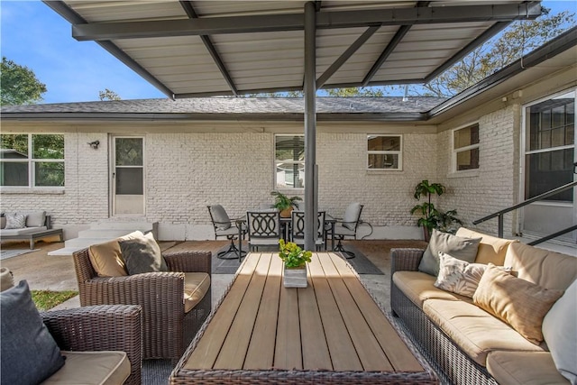 view of patio / terrace with outdoor lounge area