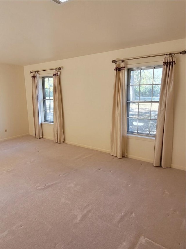 view of carpeted empty room