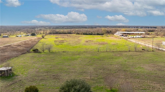 drone / aerial view featuring a rural view