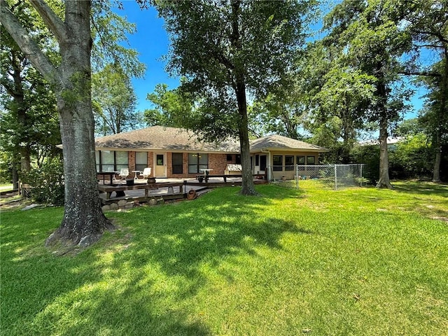 28 Sammy Snead Dr, Hilltop Lakes, TX 77871 - view of rear view of property