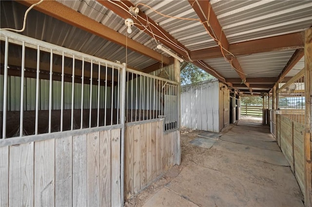 view of stable