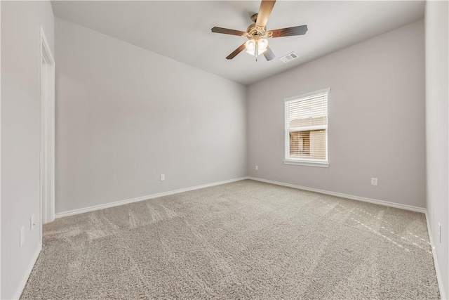 515 Hayes Ln, College Station, TX 77845 - carpeted spare room featuring a ceiling fan and baseboards