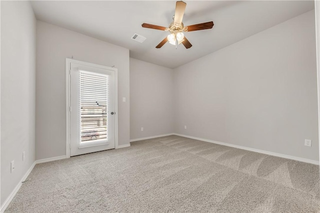 515 Hayes Ln, College Station, TX 77845 - carpeted spare room with a ceiling fan and baseboards
