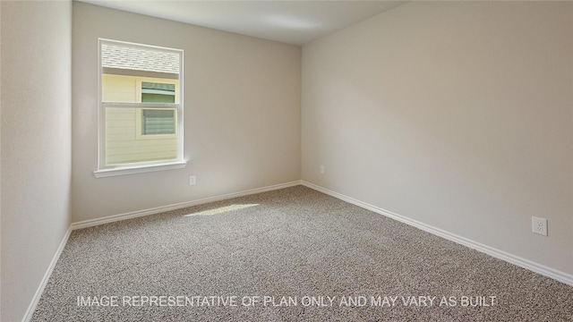 view of carpeted empty room