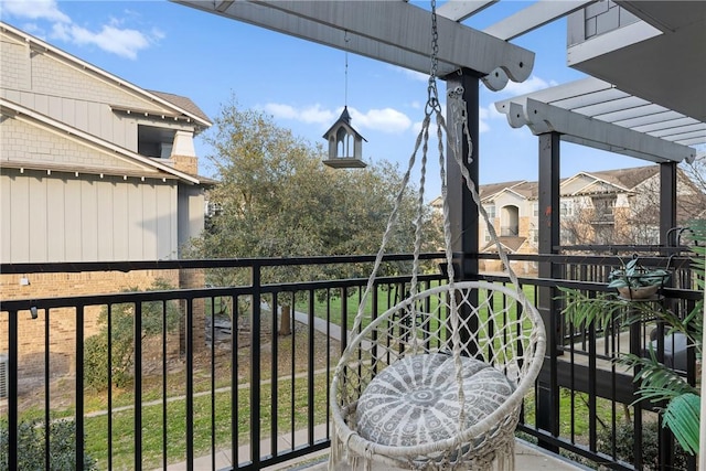 view of balcony